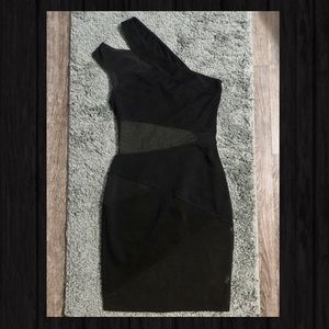 Little black mesh dress